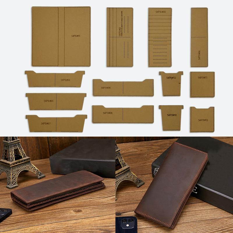 Bifold Leather Wallet - Yomdid 13 peças de carteira dobrável