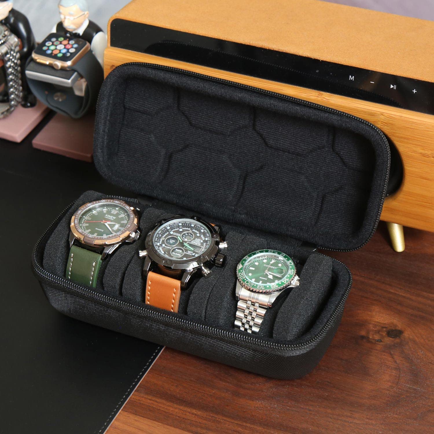 Men'S Accessories Rack - Organizador de caixa de relógio para