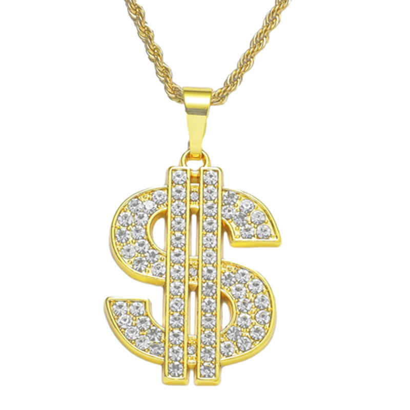 Men Accessories Singapore - Colar pingente de sinal dólar para