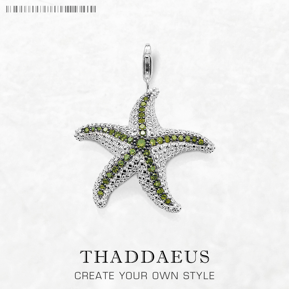 Men Accessories Brands - Pingente estrela do mar verde, marca