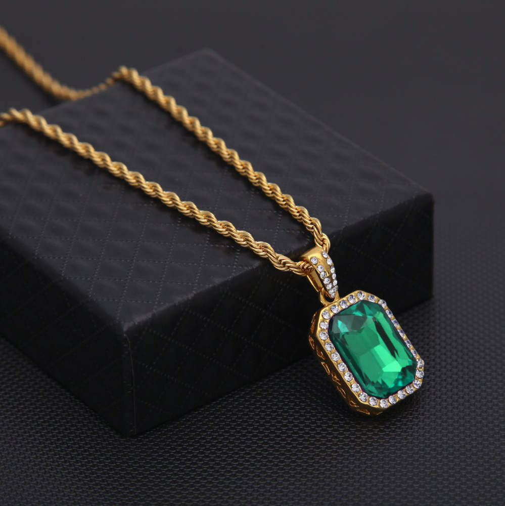 Colar Mini Hip Hop com Diamant - Men Accessories Singapore avaliação e preço