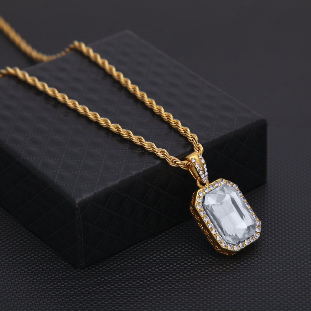 Colar Mini Hip Hop com Diamant - Men Accessories Singapore avaliação e preço