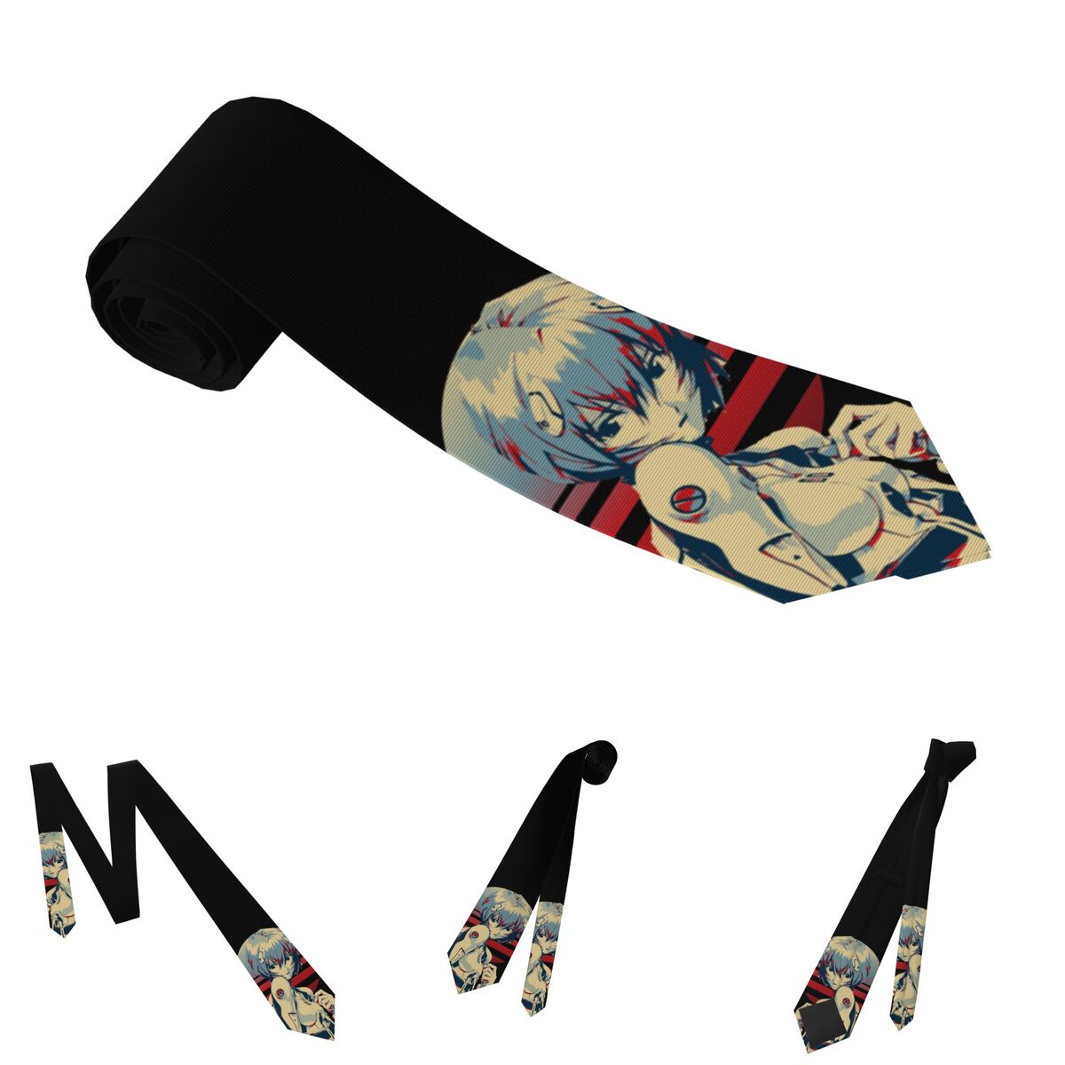 Rei ayanami clássico gravatas  - Men'S Accessories Office avaliação e preço
