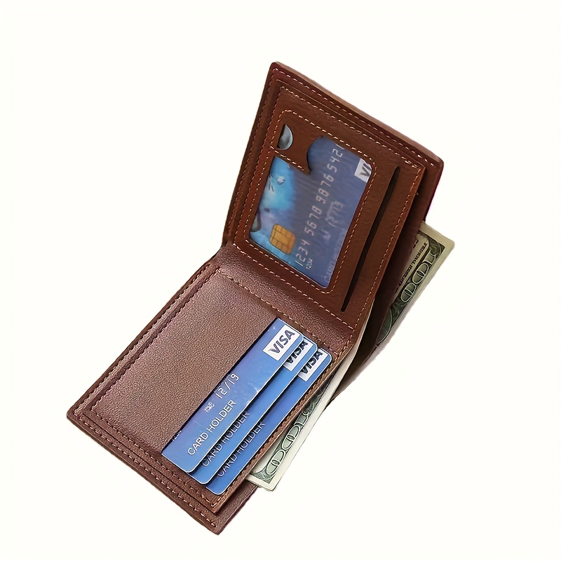 Texto e Iniciais Personalizáve - Bifold Leather Wallet avaliação e preço