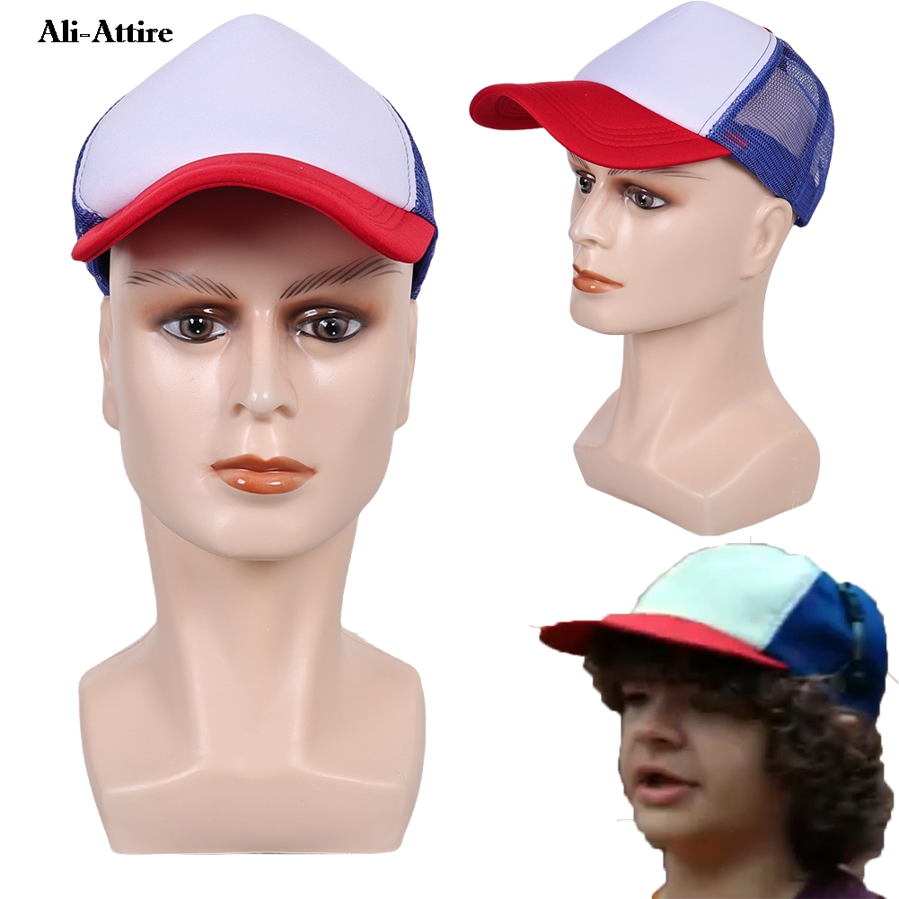TV st 5 cosplay dustin azul br - Men Accessories Hat avaliação e preço