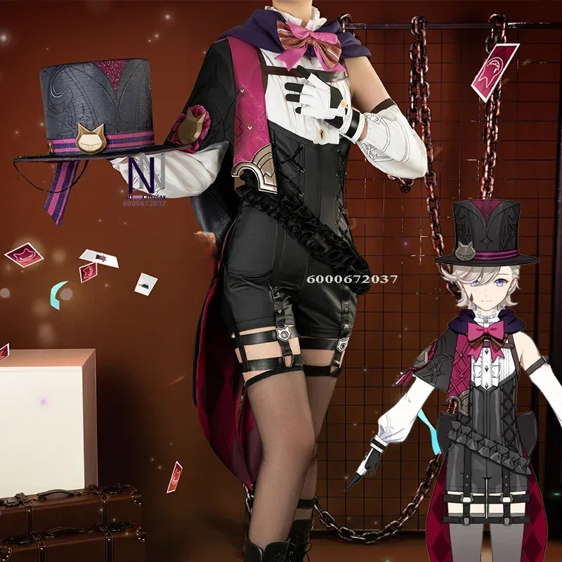 Dy20game genshin impacto lyney - Men Accessories Hat avaliação e preço