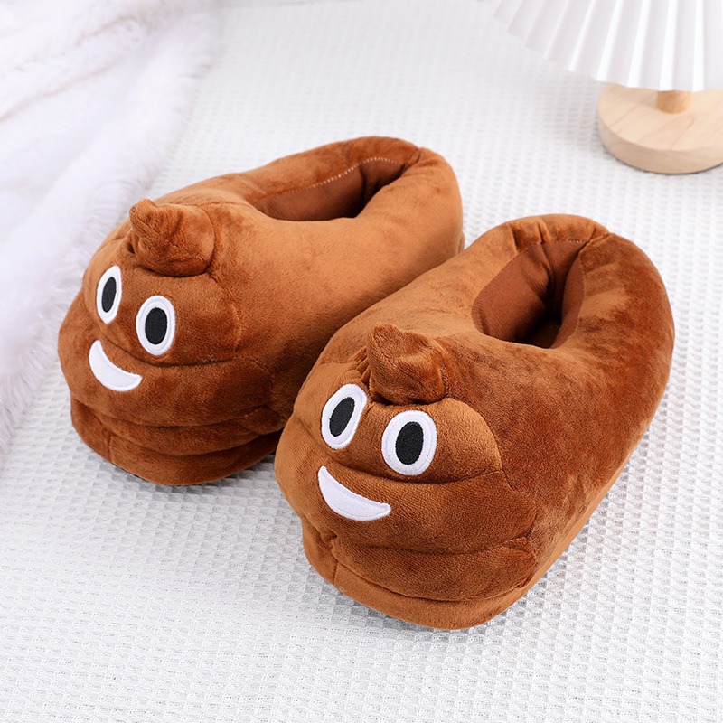 Chinelos de pelúcia com emoji  - Men'S Accessories Rack avaliação e preço