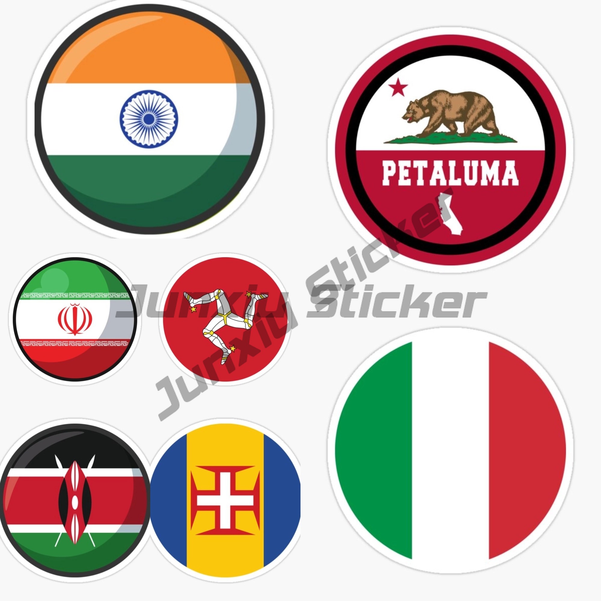 Adesivo Circular de Bandeira d - Men Accessories Kenya avaliação e preço