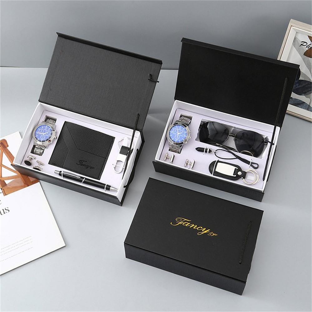 Novo relógio masculino conjunt - Cufflink Box Set avaliação e preço
