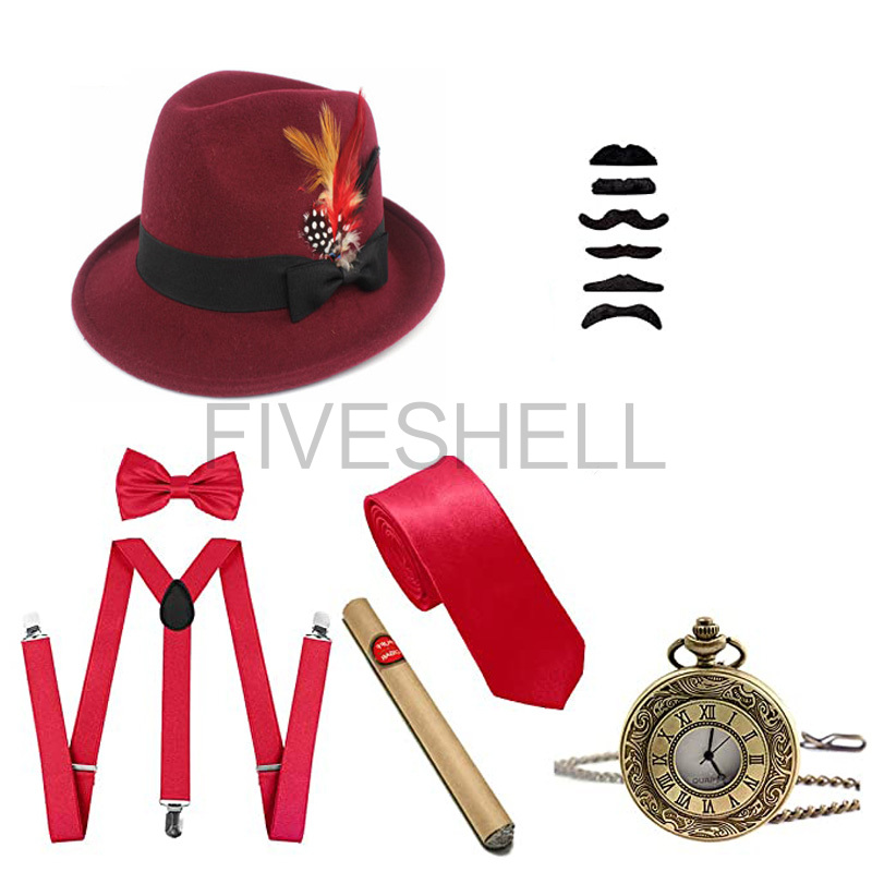 Mens 1920s Gatsby Gangster Tra - Men'S Accessories In The 1920S avaliação e preço