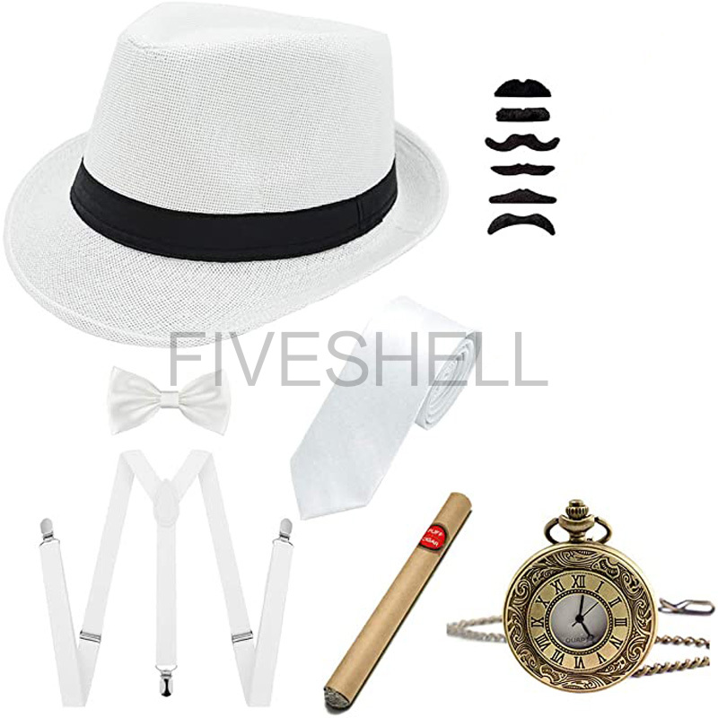 Mens 1920s Gatsby Gangster Tra - Men'S Accessories In The 1920S avaliação e preço