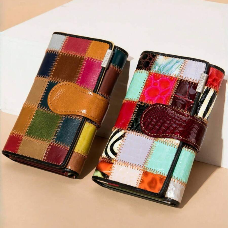 Bolsa Feminina Elegante Feita  - Bifold Leather Wallet avaliação e preço