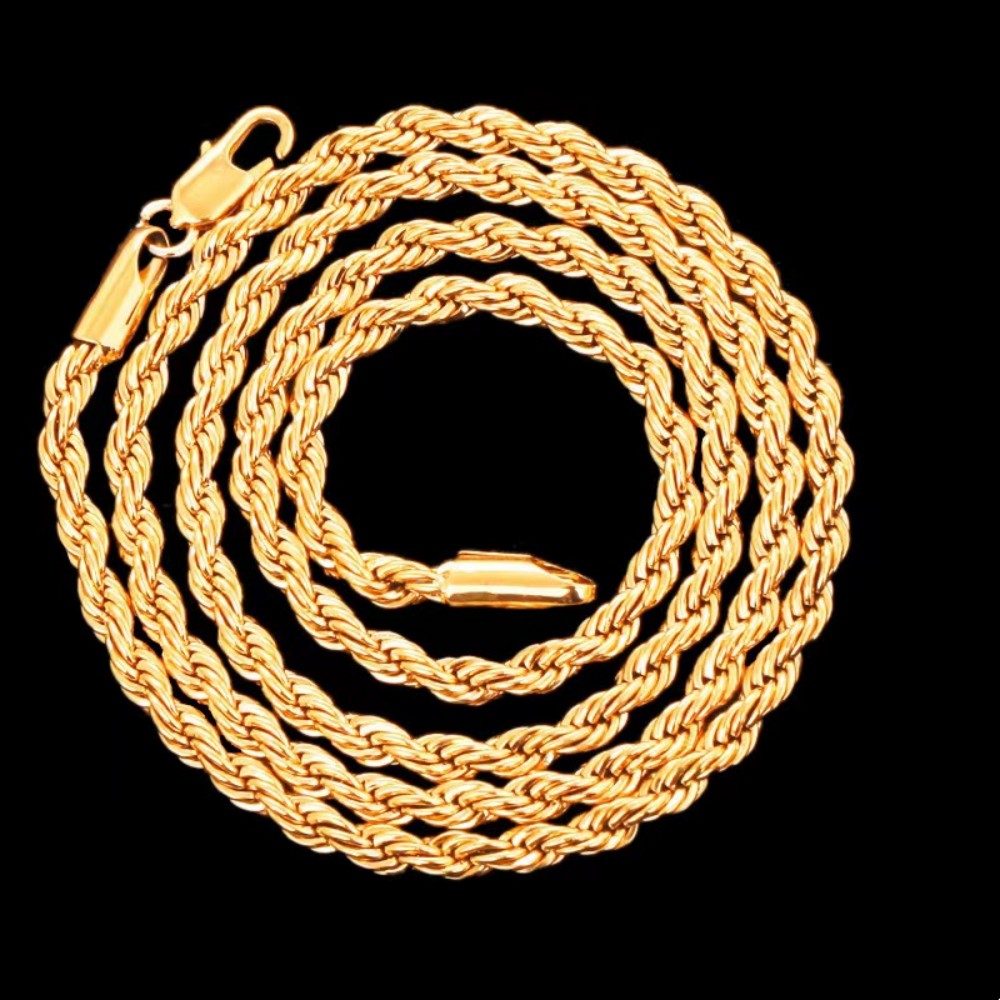 Colar de corrente redonda de 4 - Men'S Accessories Office avaliação e preço