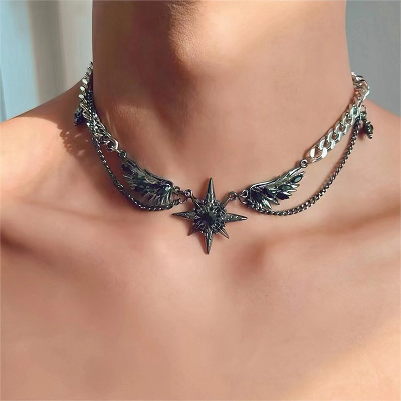 Novo Colar Gótico Estilo Escur - Men Accessories Singapore avaliação e preço