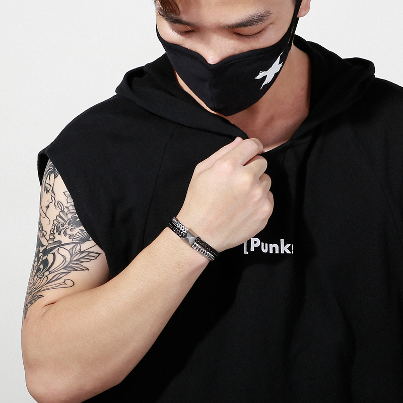 Pulseiras de Charme em Malha D - Men Accessories Singapore avaliação e preço