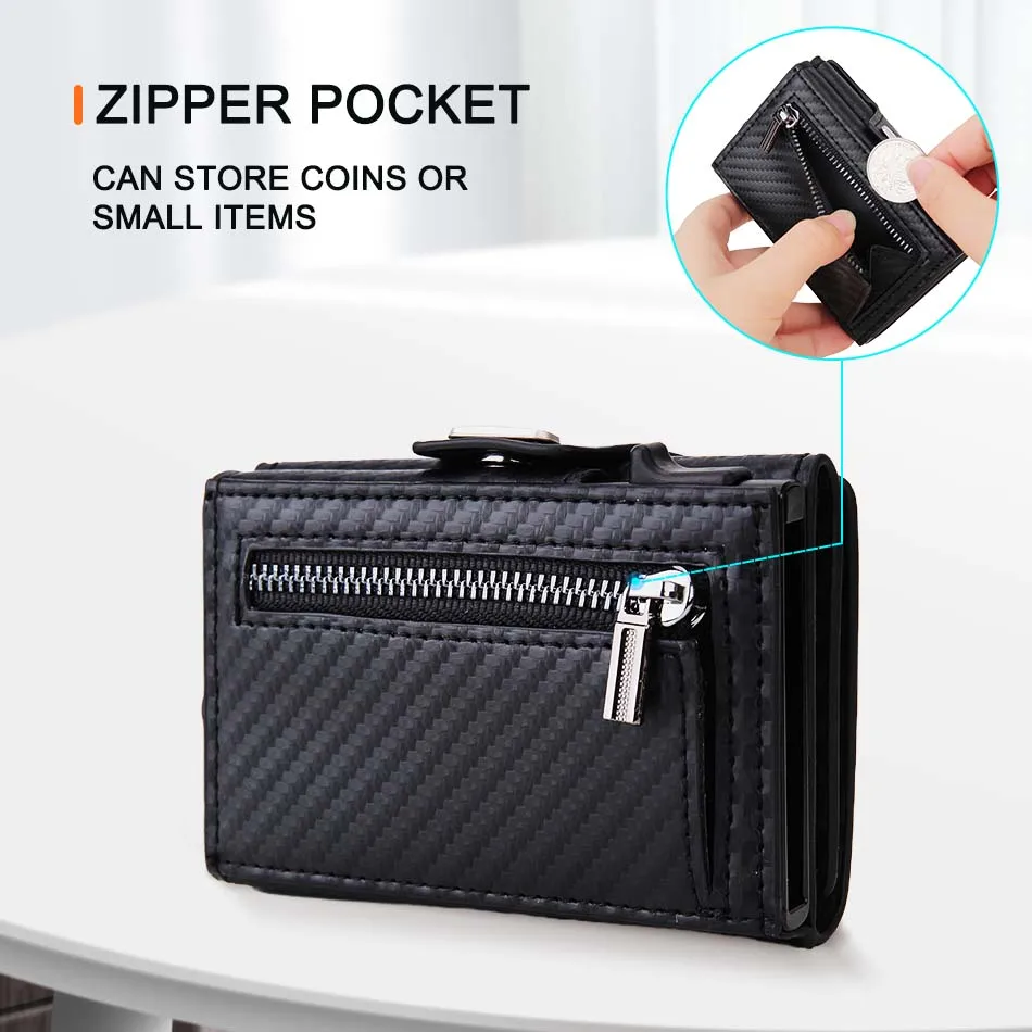Carteira Pop-Up com Bloqueio R - Bifold Leather Wallet avaliação e preço