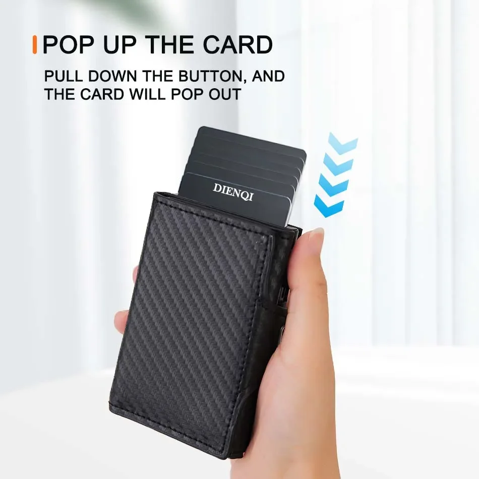 Carteira Pop-Up com Bloqueio R - Bifold Leather Wallet avaliação e preço