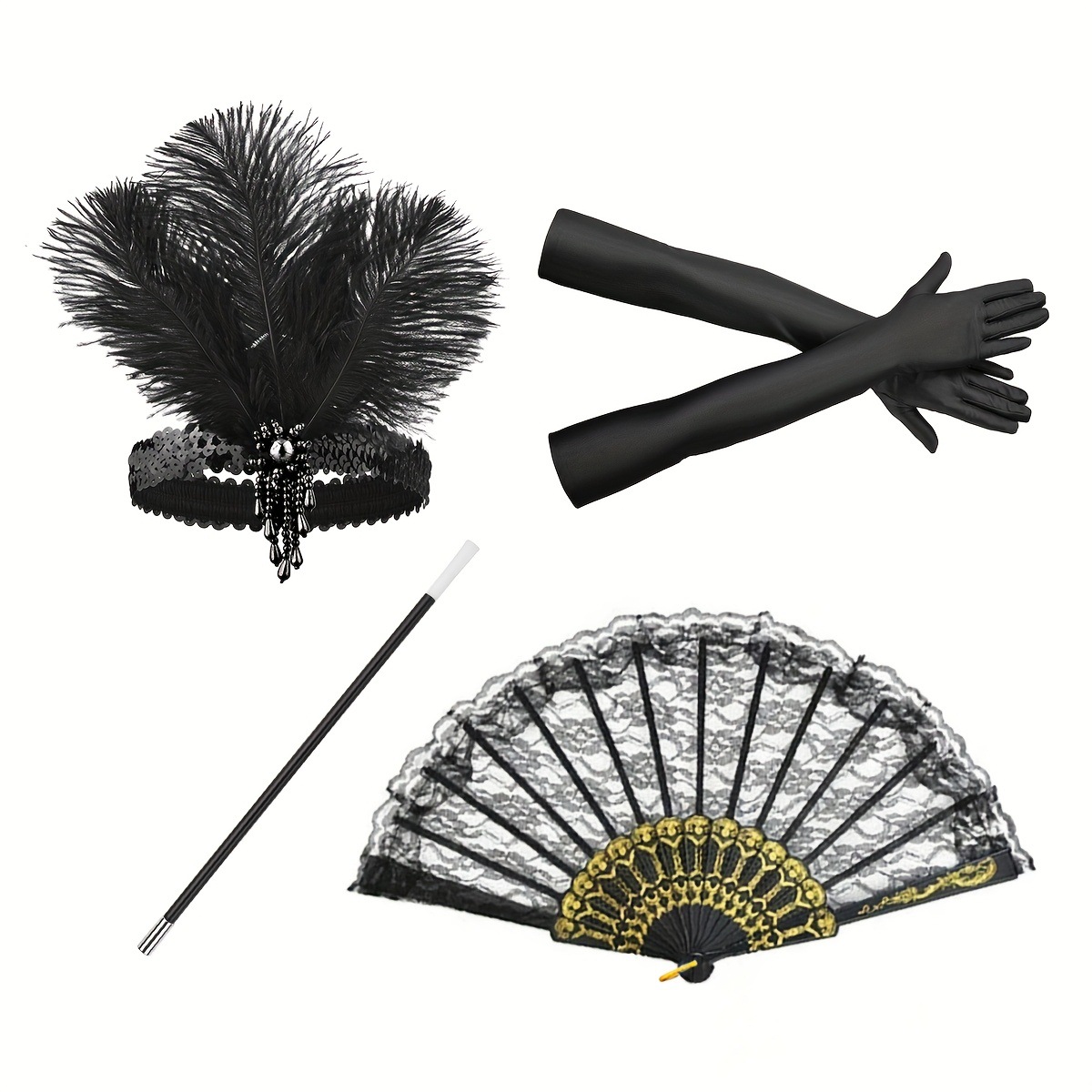Conjunto de Fantasia Retrô Mas - Men'S Accessories In The 1920S avaliação e preço