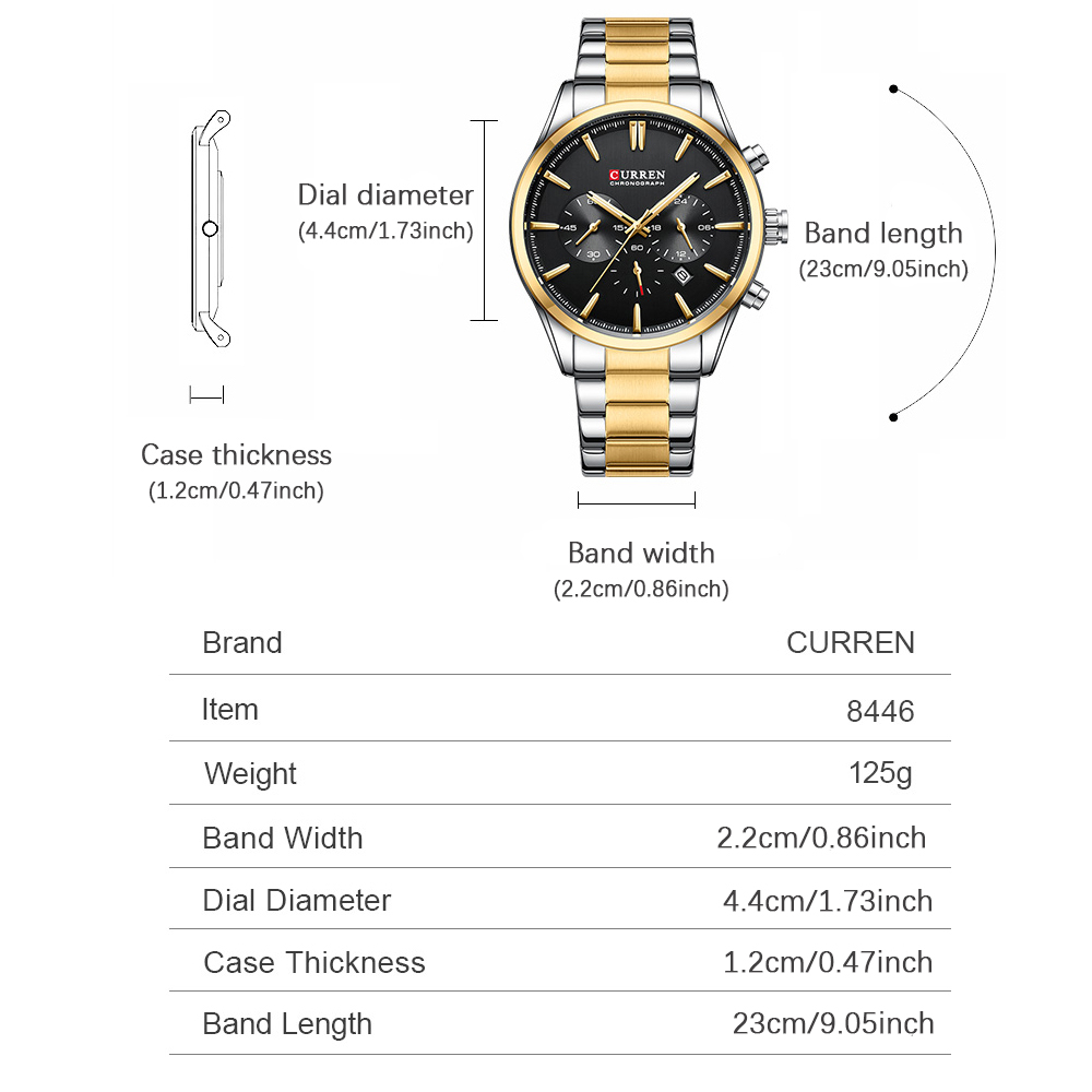 CURREN Casual Quartz Chrono Sp - Men'S Accessories Fashion avaliação e preço