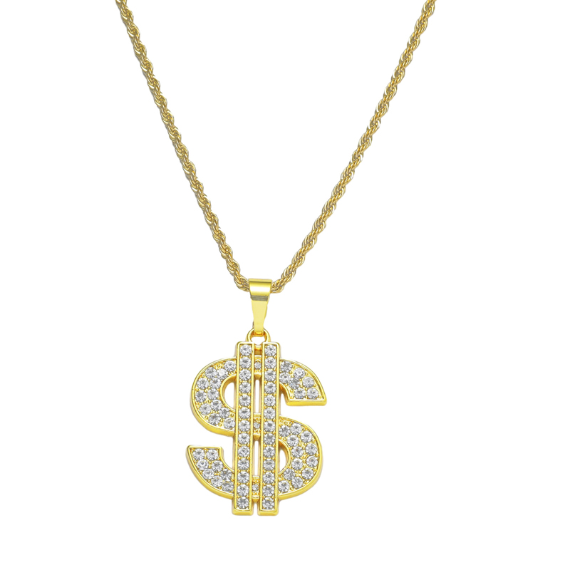 Colar pingente de sinal dólar  - Men Accessories Singapore avaliação e preço