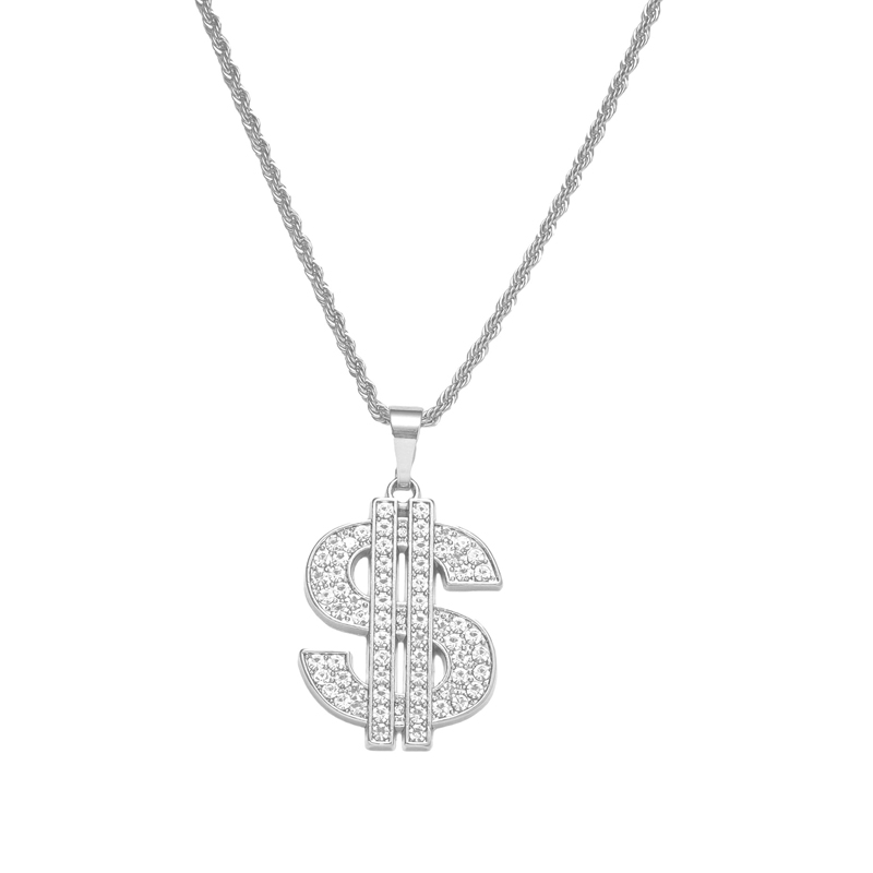 Colar pingente de sinal dólar  - Men Accessories Singapore avaliação e preço