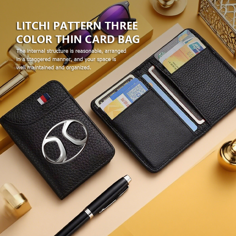 Carteira Masculina Bifold com  - Bifold Leather Wallet avaliação e preço