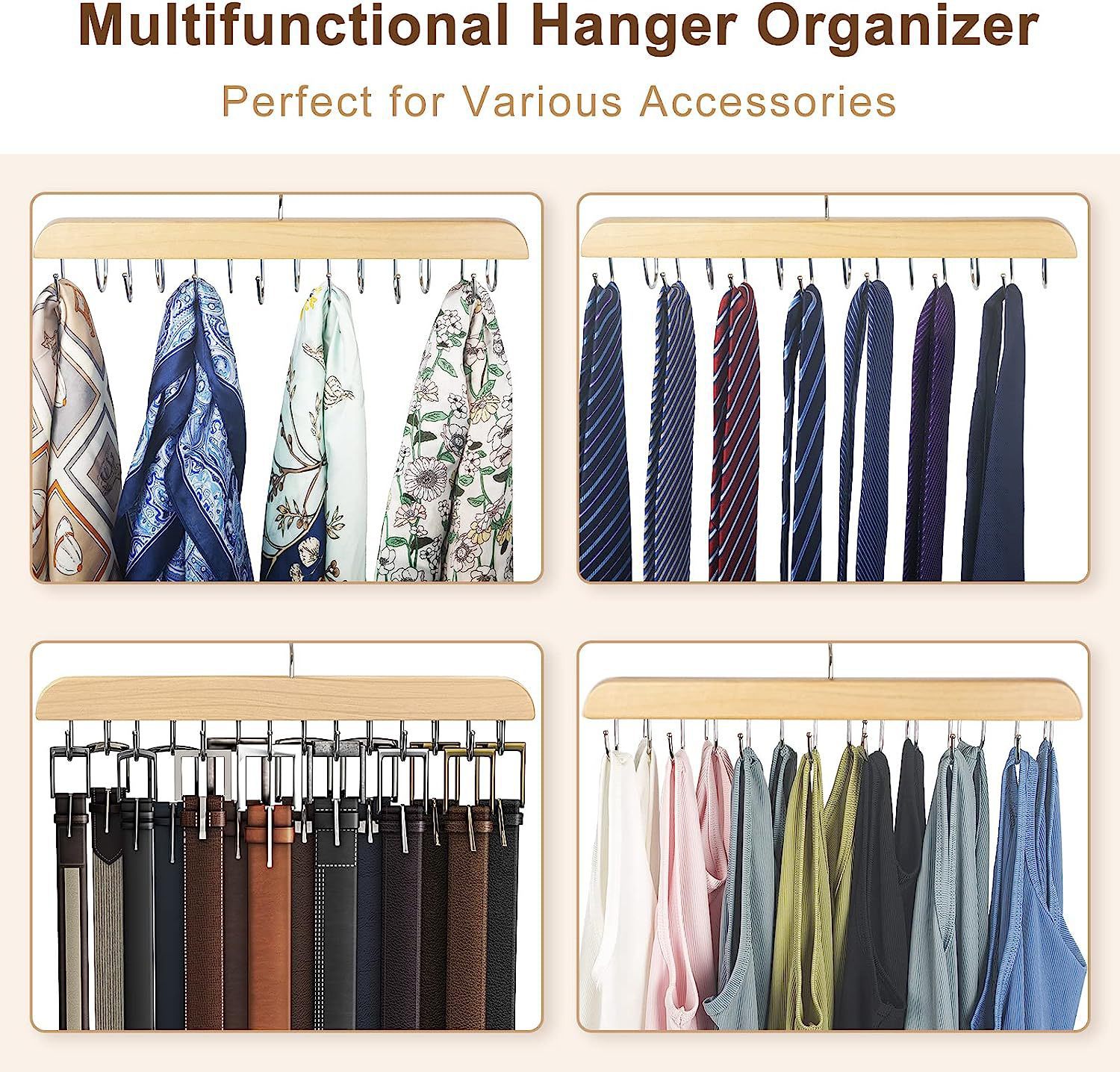 Rack de cinto de madeira femin - Men'S Accessories Wardrobe avaliação e preço
